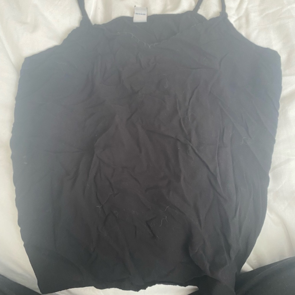 Black slip on tank top
